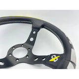 Vertex 1996 JDM Steering Wheel 13" Leather Yellow