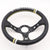 Vertex Black Leather Deep Dish Steering Wheel 13inch/330mm JDM Performance