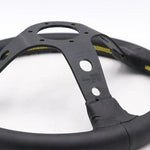 Vertex 330mm Deep Dish Leather Steering Wheel 13"