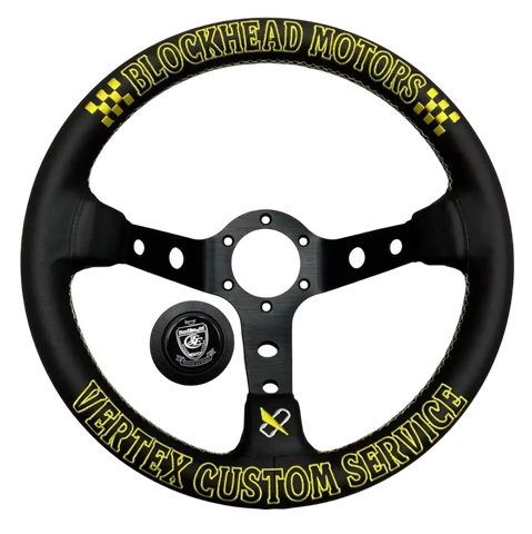 Vertex Blockhead Motors 320mm Steering Wheel Drift