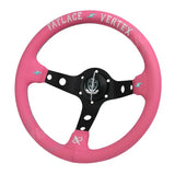 Vertex Fatlace Pink Leather Steering Wheel
