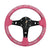 Vertex Fatlace Pink Leather Steering Wheel