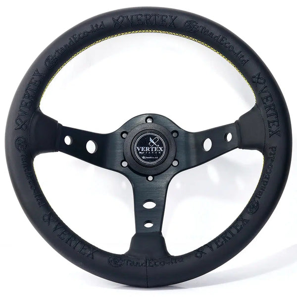 Vertex King 330mm Genuine Leather Drift Sport Steering Wheel