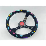 Vertex Rainbow Leopard Steering Wheel 330mm