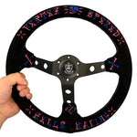 Vertex Suede Hells Racing Steering Wheel 330mm