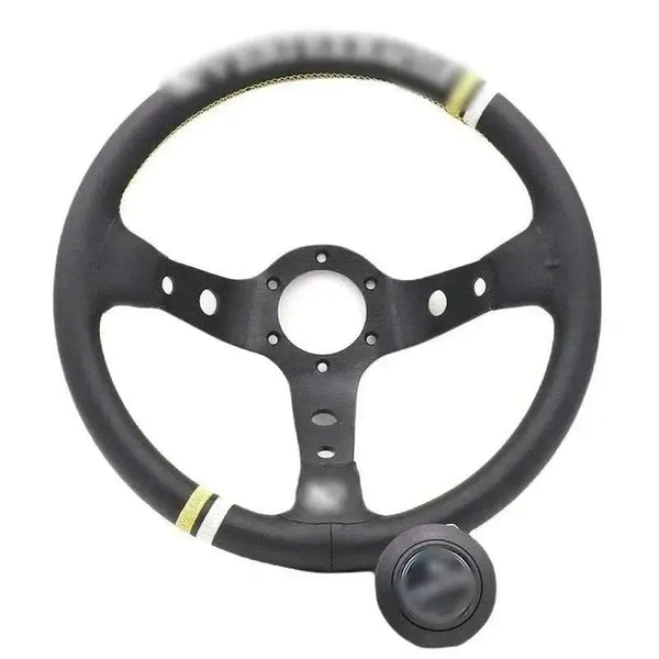 Vx 330mm Deep Dish Leather Steering Wheel 13"