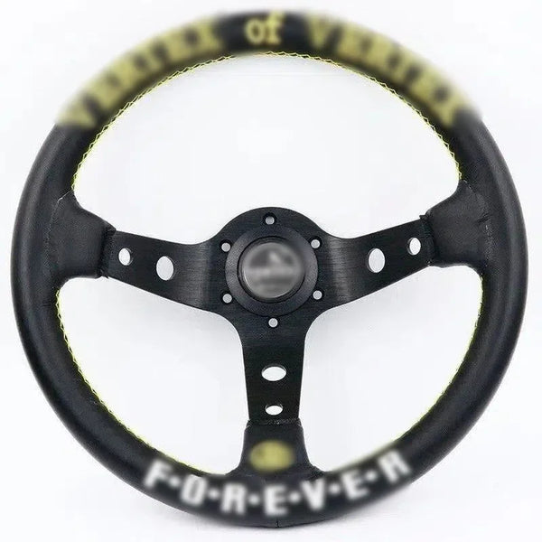 Vx Forever 13" Steering Wheel - Yellow Stitch