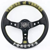 Vx Forever 13" Steering Wheel - Yellow Stitch