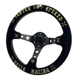 Vx Suede Hells Racing Steering Wheel 330mm