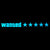 Wanted 5 Stars LED Light Sticker Window Flashing