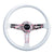 White Cherry Blossom Steering Wheel 14"