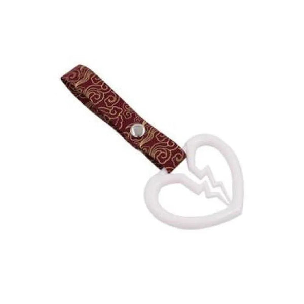 White Broken Heart Tsurikawa Japanese Cloud Strap JDM Performance