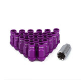 Work Lug Nuts Anti-Theft 7075 Forged Aluminum 20pcs