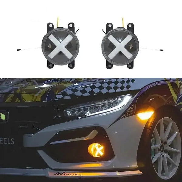 X Style Fog Lights Civic 10th Gen 2016-2020