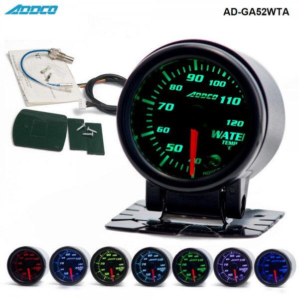 ADDCO 52mm Water Temp Gauge - 7 Colour JDM Performance