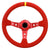 Aftermarket 14 inch Steering Wheel Deep Dish Red Suede JDM Performance