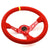 Aftermarket 14 inch Steering Wheel Deep Dish Red Suede JDM Performance