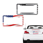 American US Flag License Plate Frames USA Nations