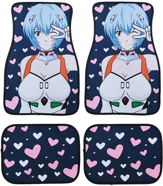 Anime Girls Fabric Car Floor Mats