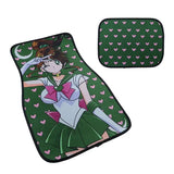 Anime Sailor Jupiter Fabric Car Floor Mats