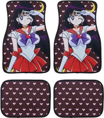 Anime Sailor Mars Fabric Car Floor Mats