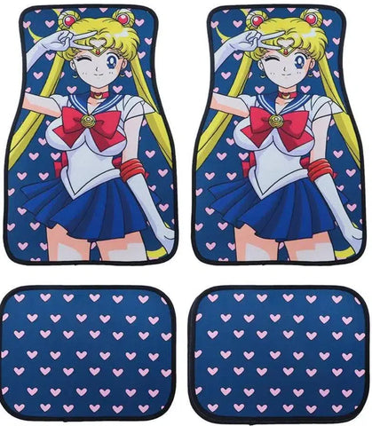 Anime Sailor Moon Fabric Car Floor Mats