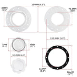 Billet Fuel Cell Gas Cap With 12 Hole Cell Bung