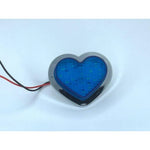 Blue LED Heart Shape Side Marker Indicators (Pair)