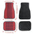 Bride Red Black Fabric Car Floor Mats