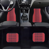 Bride Red Black Fabric Car Floor Mats