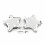 Clear LED Star Shape Side Marker Indicators (Pair)