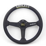 Endless 14" Leather Steering Wheel - Blue Stitch