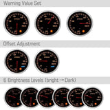 EPMAN Universal 12V 52mm Racing Gauges