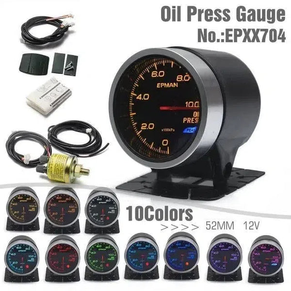 EPMAN Universal 12V 52mm Racing Gauges