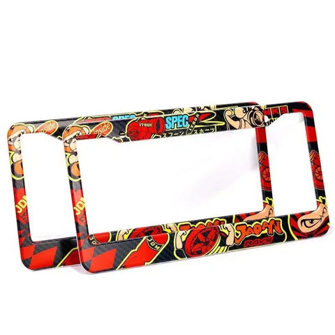 JDM Graffiti Bomb License Plate Frame