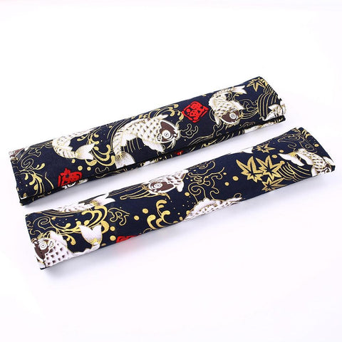 Japanese Seat Belt Cover JDM Cars Koi Seat Belt Cover Japanese Wave Parked  Pretty 