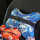 JDM Japan Style Car Pillow Neck Rest Sakura Koi 1pc