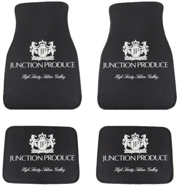 JP Racing Black Fabric Car Floor Mats