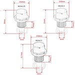 Magnetic Oil Drain Plug Bolt M12x1.5 M12x1.25 M14x1.5