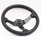 ND Perforated Leather Carbon Fiber Frame Steering Wheel