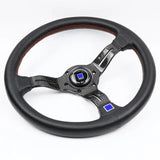 ND Perforated Leather Carbon Fiber Frame Steering Wheel