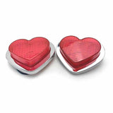Pink LED Heart Shape Side Marker Indicators (Pair)