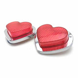 Pink LED Heart Shape Side Marker Indicators (Pair)