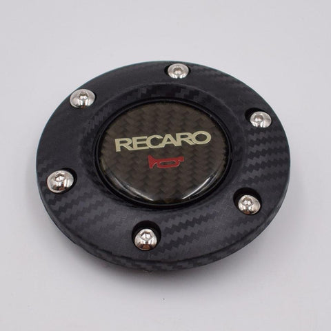 RECARO Aftermarket Racing Carbon Fiber Horn Button JDM Performance