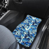 Sakura Wave Fabric Car Floor Mats