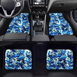 Sakura Wave Fabric Car Floor Mats