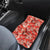 Sakura Wave Red Fabric Car Floor Mats