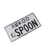 Spoon JDM License Plate