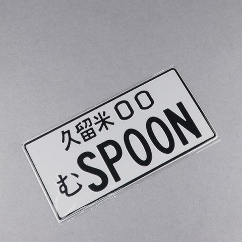 Spoon JDM License Plate
