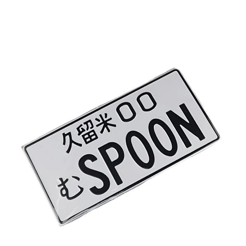 Spoon JDM License Plate